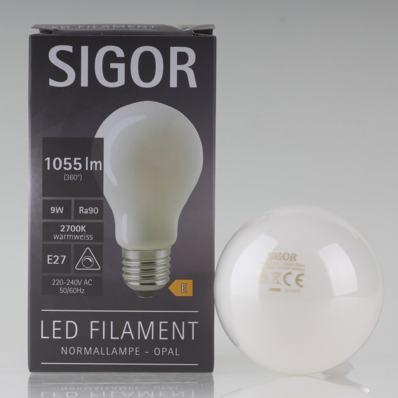 Sigor E Led Filament W W Agl Form Opal Dimmbar Kaufen