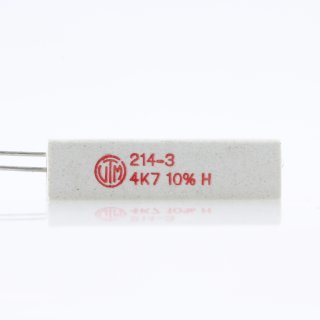 4.7k Ohm 9W 10% axial Zementwiderstand