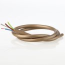 PVC-Lampenkabel Elektro-Kabel Stromkabel gold 3-adrig...
