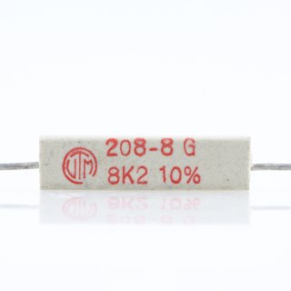 8.2k Ohm 5W 10% axial Zementwiderstand