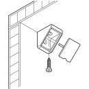 Häfele Eckverbinder Wandverbinder mit Abdeckkappe 18x20mm Kunststoff braun