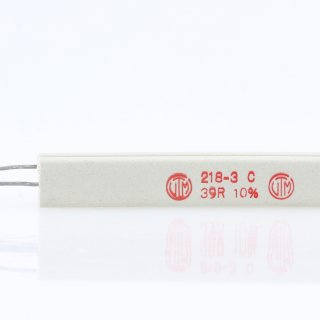 39 Ohm 10% 17W radial Zementwiderstand