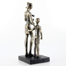 Deko Design Skulptur Figur "Mutter mit Kindern" 26cm Bronze