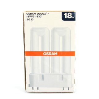 T16 2G10 4-pin Dulux F 18W/31-830 Leuchtmittel Lampe warmweiß von Osram