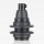 E14 Lampenfassung Thermoplast/Kunststoff schwarz mit Zugentlastung und Schraubringe