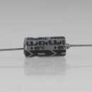 6.8uF 63V Elko Elektrolytkondensator Axial 85° 6x12mm