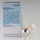 Sigor E27 LED Filament Leuchtmittel klar 7W=(60W) 220-240V 806 lm 2700K  warmweiß dimmbar