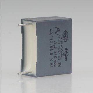 0.1uF 310V MKP-X1 Entstör-Kondensator 18x14.5mm Rastermaß 15mm