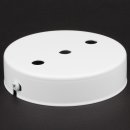 Lampen-Baldachin 100x25mm Metall weiß für 3 Lampenpendel