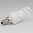 E14 Energiesparlampe Spiralform 5W/240V warmweiß
