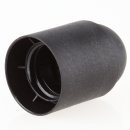 E27 Lampenfassung Thermoplast/Kunststoff schwarz mit Glattmantel und Zugentlastung 250V/4A