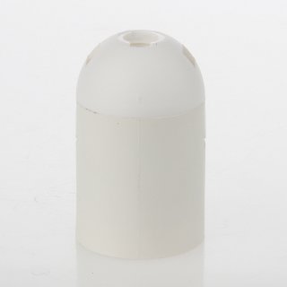 E27 Lampenfassung Thermoplast/Kunststoff weiß mit Glattmantel 2-teilig M10x1 IG