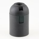 E27 Lampenfassung Thermoplast/Kunststoff schwarz mit Glattmantel 2-teilig M10x1 IG