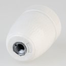 E27 Premium Porzellanfassung glasiert mit Kabel Rändel Zugentlastung Kunststoff transparent 250V/4A