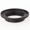 E14 Schraubring Thermoplast/Kunststoff schwarz 43x10mm für Kunststoff Fassung