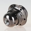 E27 Lampenfassung Metall schwarz-chrom mit 2 Schraubringe 250V/4A