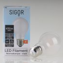 Sigor E27 LED Filament Leuchtmittel matt 4,5W=(40W)...