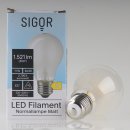 Sigor E27 LED Filament Leuchtmittel matt 11W=(100W) 220-240V 1521 lm 2700K warmweiß dimmbar