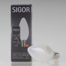 Sigor E14 LED Filament Kerzenlampe matt 2,5W = (25W) 250lm 2700K warmweiß dimmbar