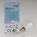 Sigor E14 LED Filament Tropfenlampe matt 2,5W = (25W) 250lm 2700K warmweiß dimmbar