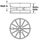 Häfele Maxifix Exzenter Verbindergehäuse 35x17mm blank